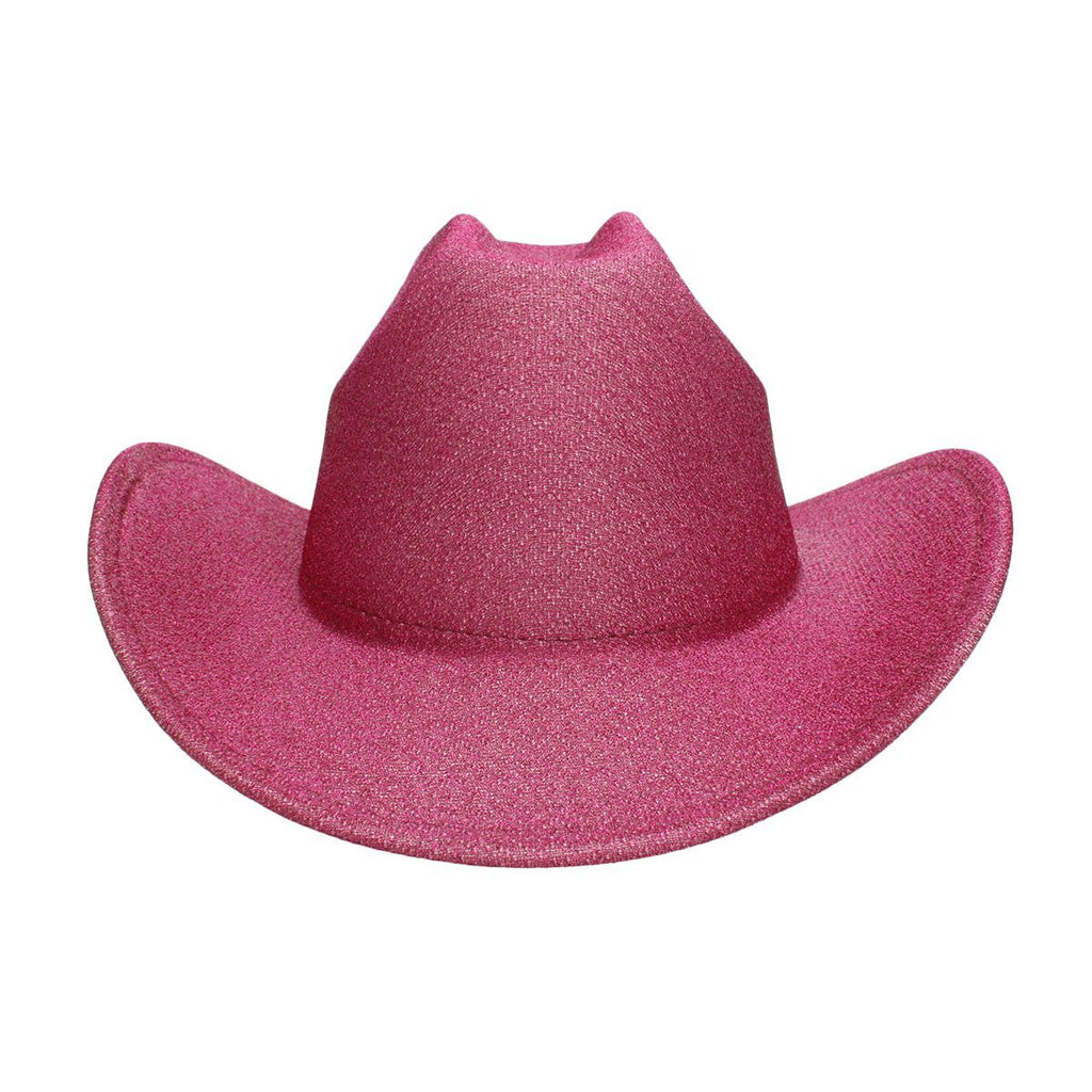 Cowboy Hat Fuchsia Glittery Rodeo Style for Women