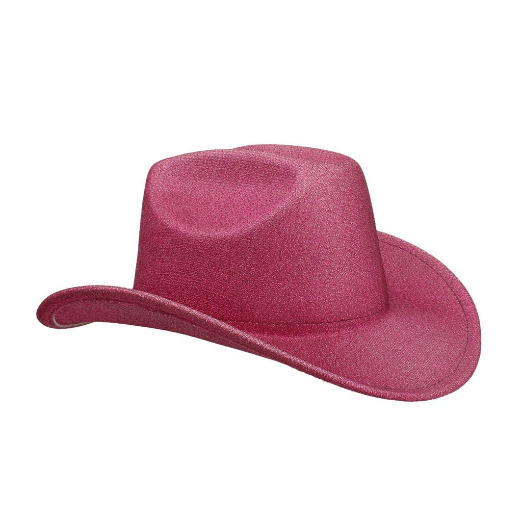 Cowboy Hat Fuchsia Glittery Rodeo Style for Women