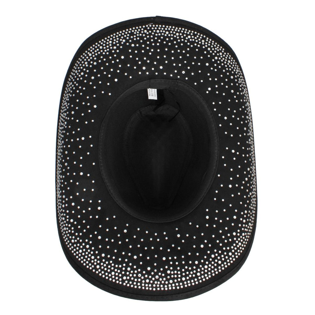 Cowboy Hat Black Rhinestone Cowgirl Fashion Hat