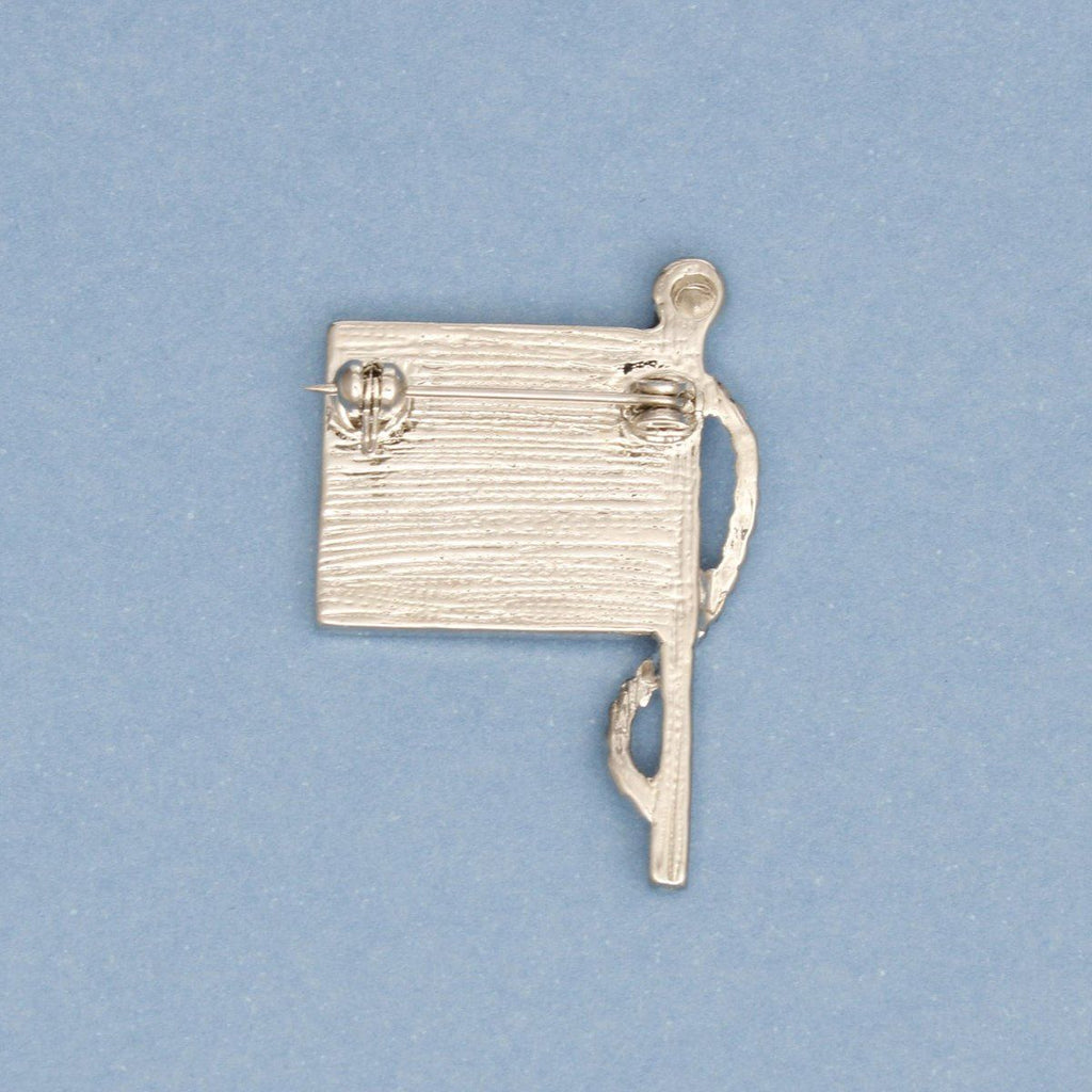 Patriotic American Flag Sparkle Brooch for Women