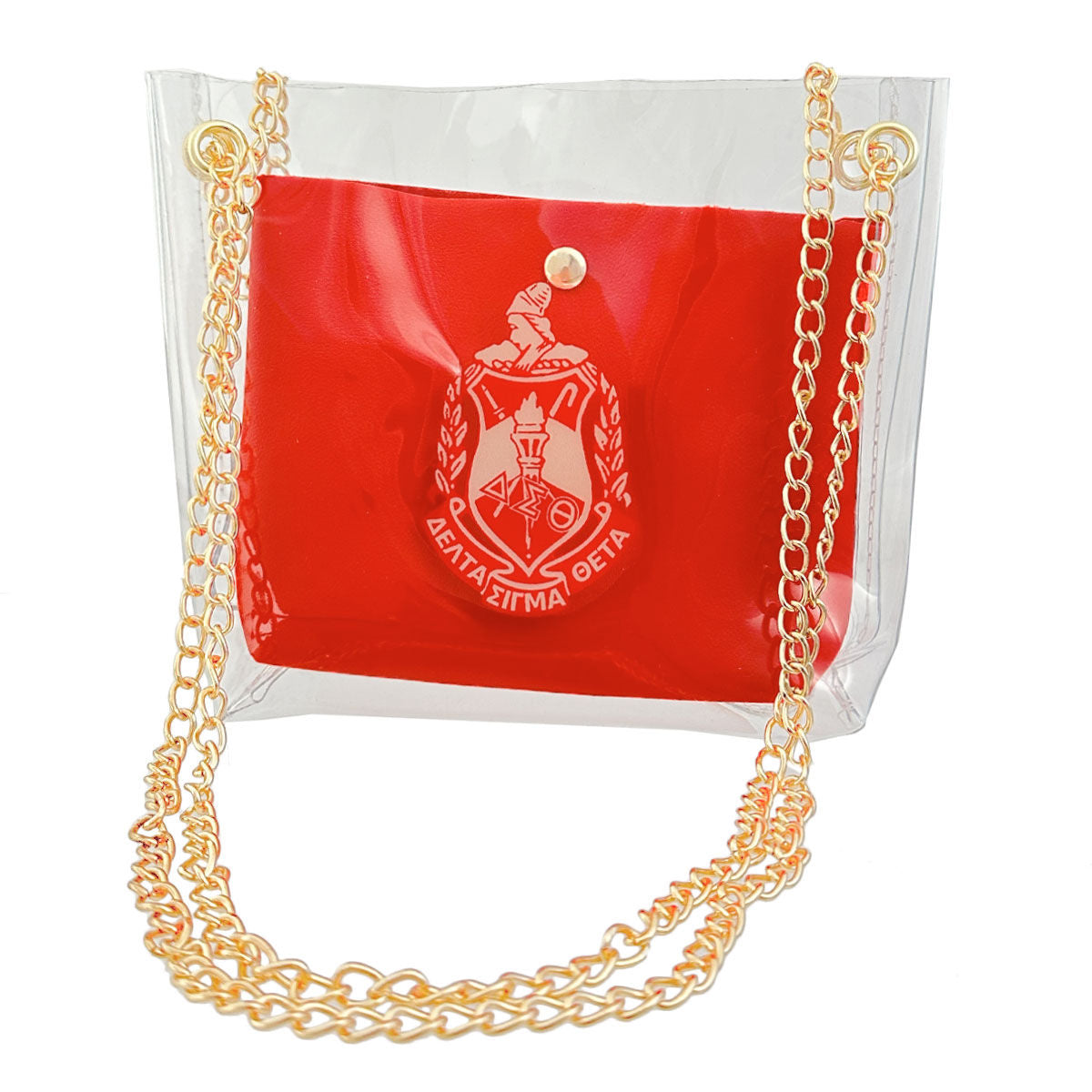 Shoulder Bag Red DST Sorority Purse for Women