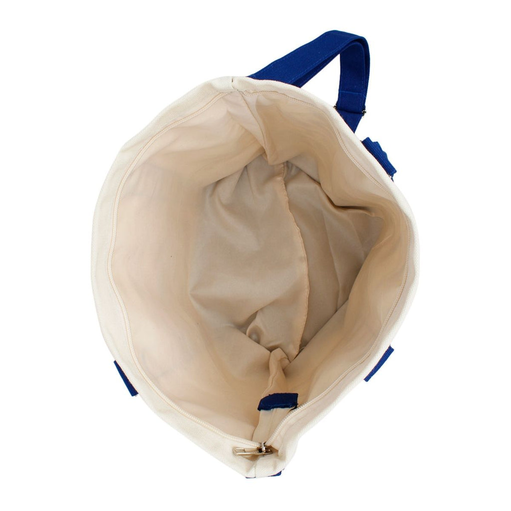 ZPB Sorority Thick Canvas Embroidered Tote Bag