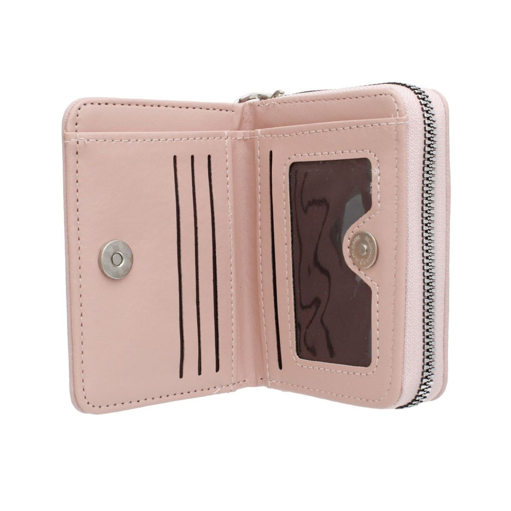 AKA Sorority Pink Tassel Keychain Zipper Wallet