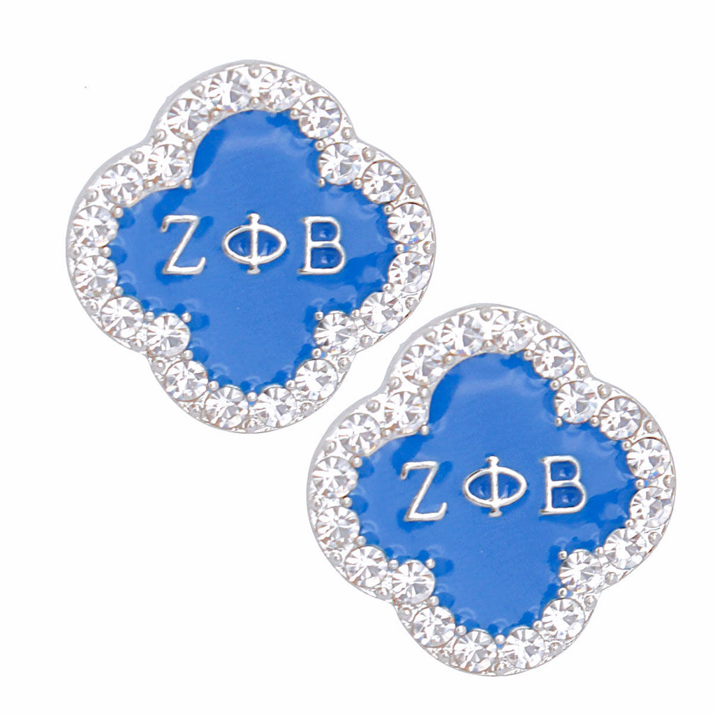 Blue Zeta Sorority Studs ZPB