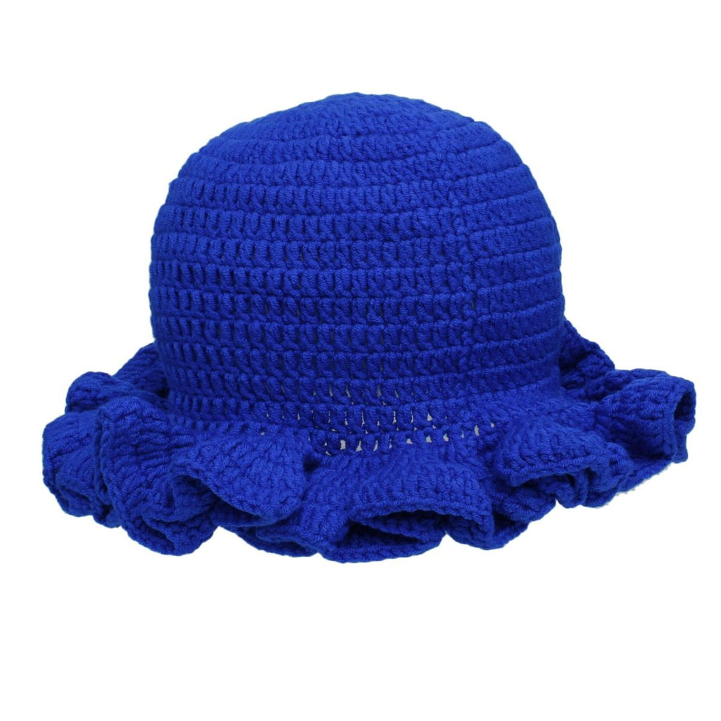 ZPB Sorority Blue Crochet Ruffle 1920 Bucket Hat