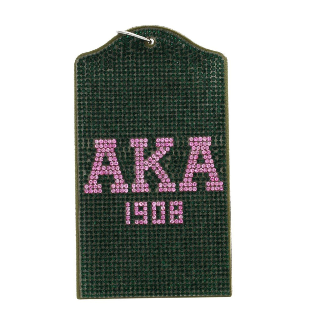 AKA Green Sparkle Sorority Pride ID Badge Holder