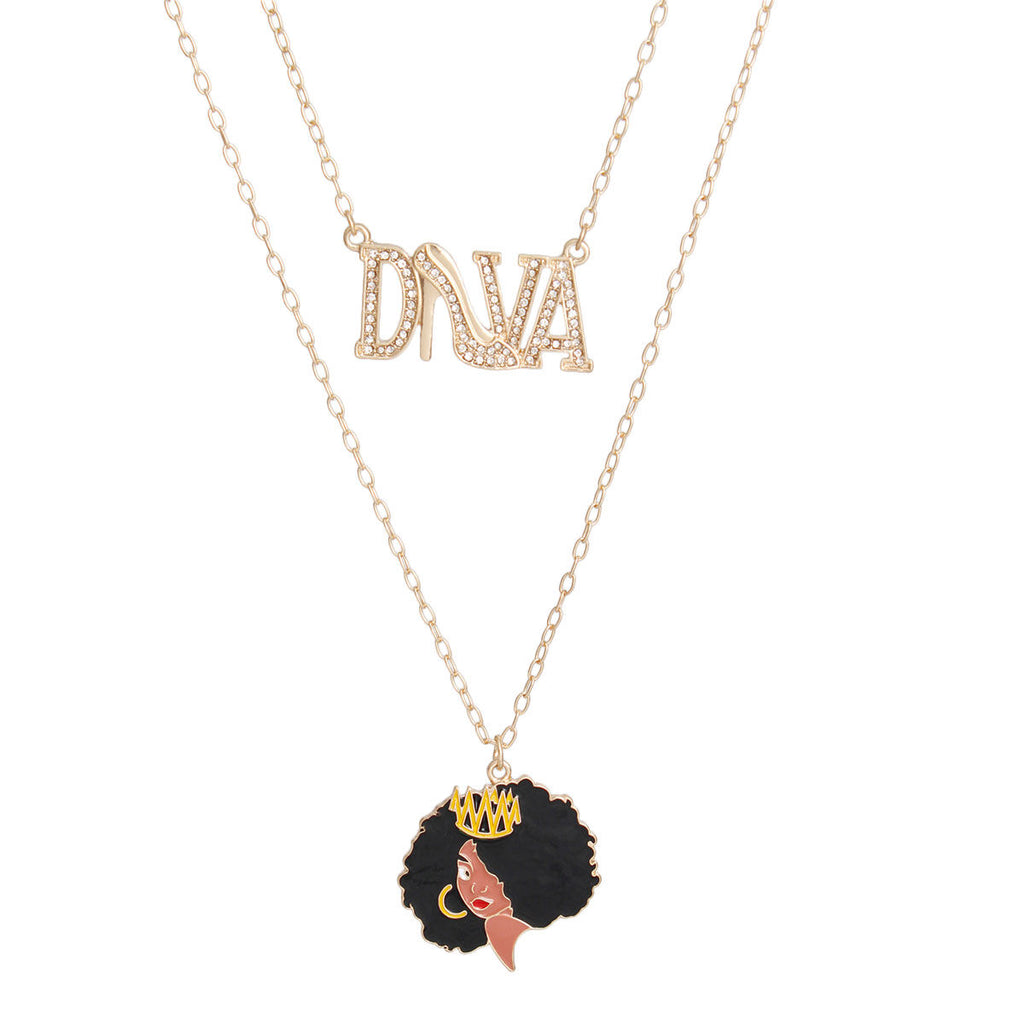 Gold Diva Afro 2 Pcs Chains