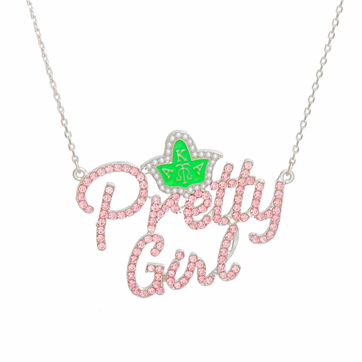AKA Pretty Girl Pink Pendant Necklace Women