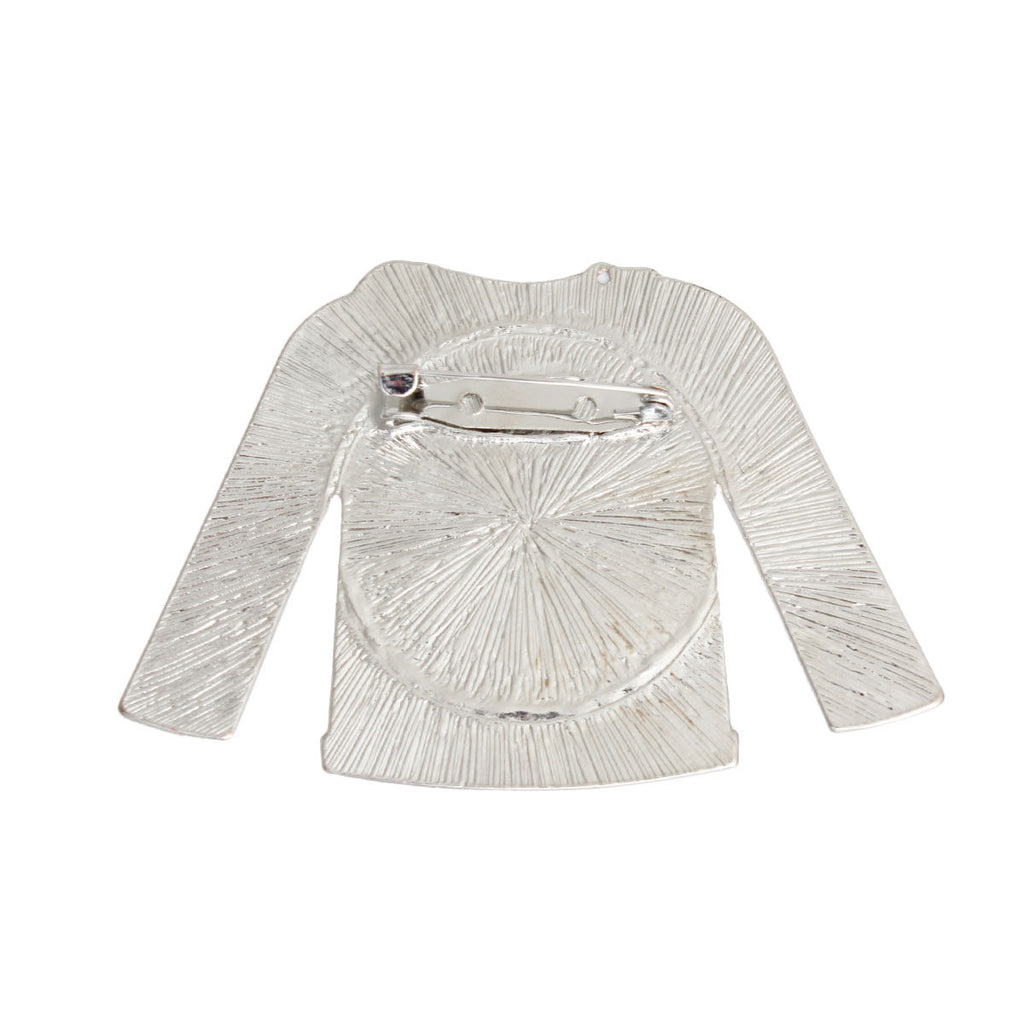 DST Red White Sweater Sorority Pin