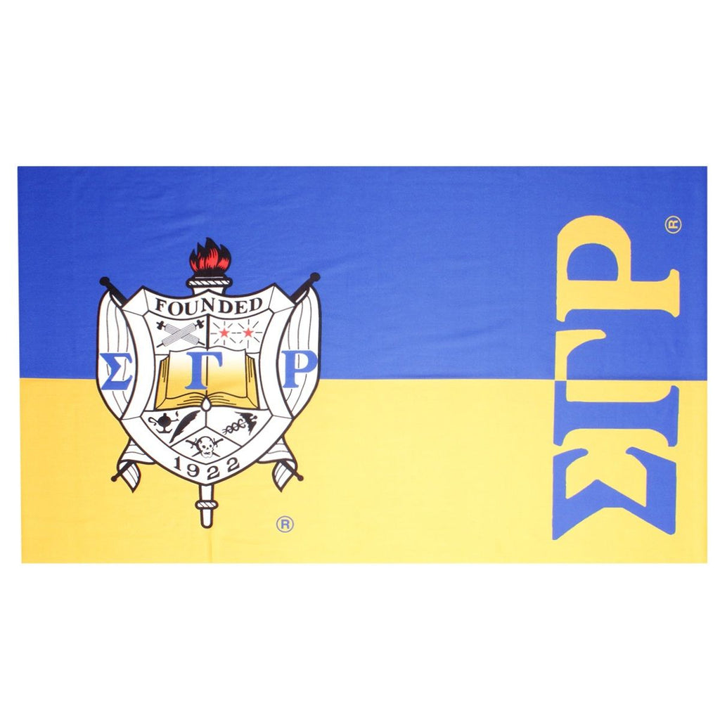 SGRHO Sorority Gold Blue Fashion Shawl Scarf
