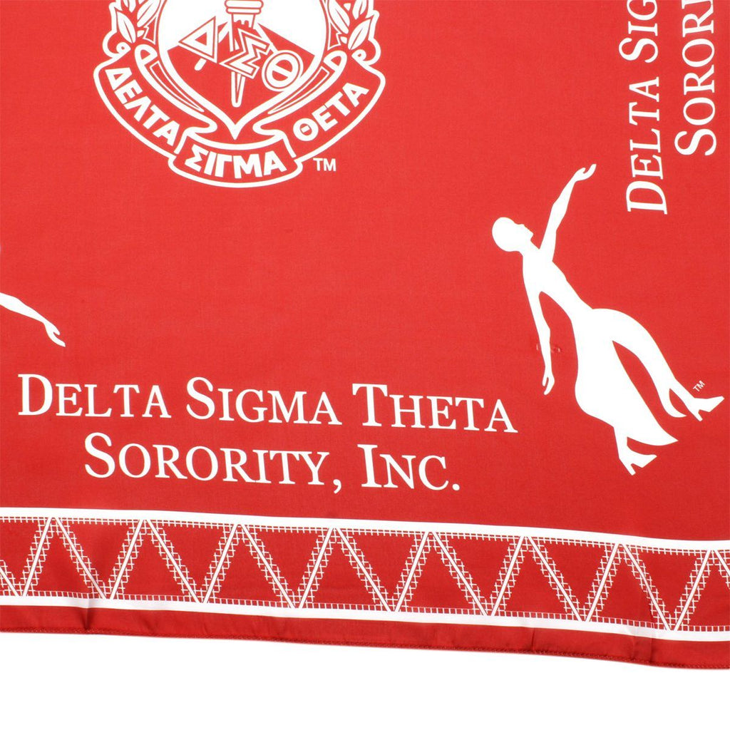 DST Sorority Red Square Scarf