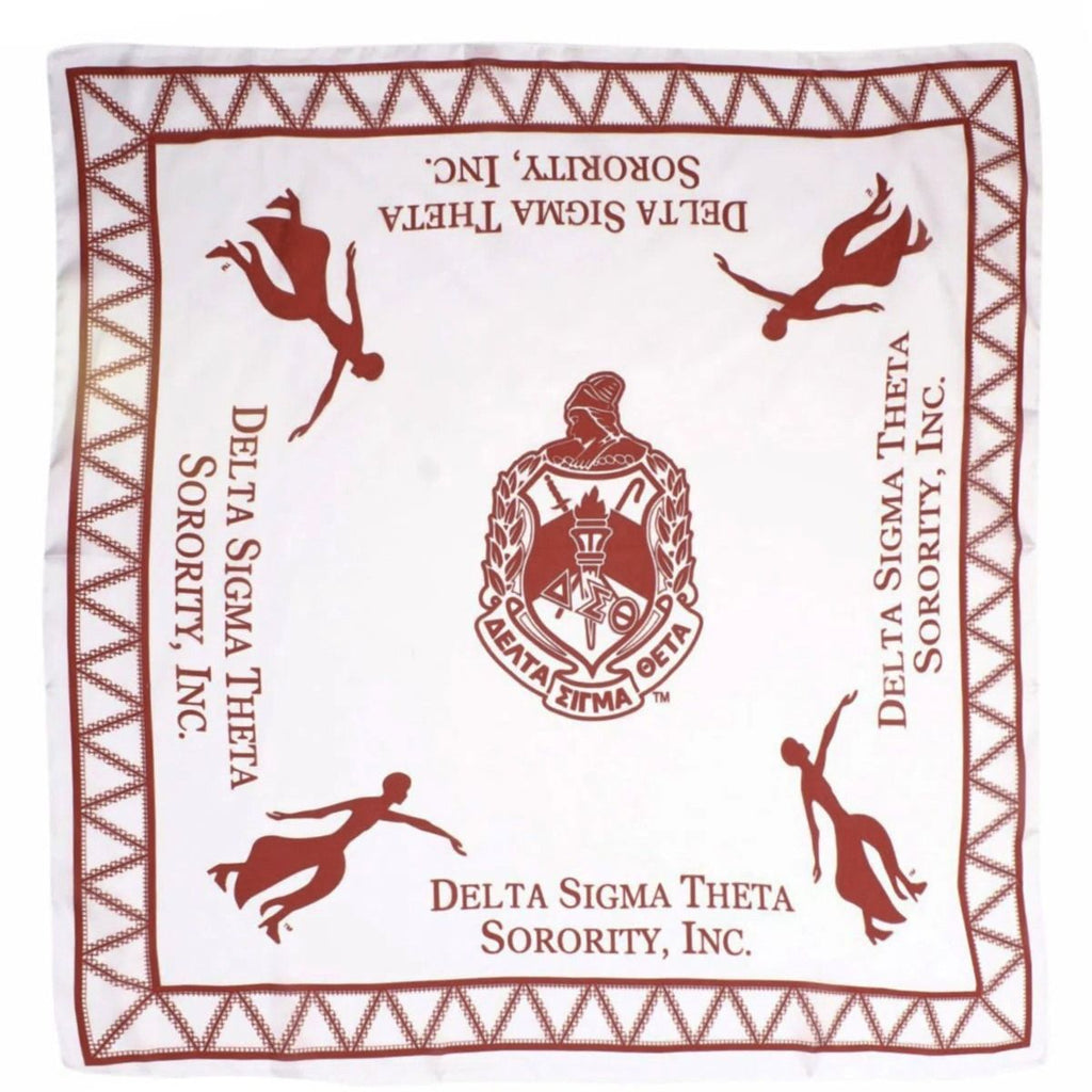 DST Sorority Fortitude White Square Scarf