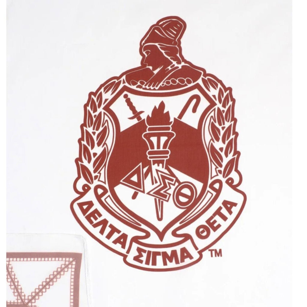 DST Sorority Fortitude White Square Scarf