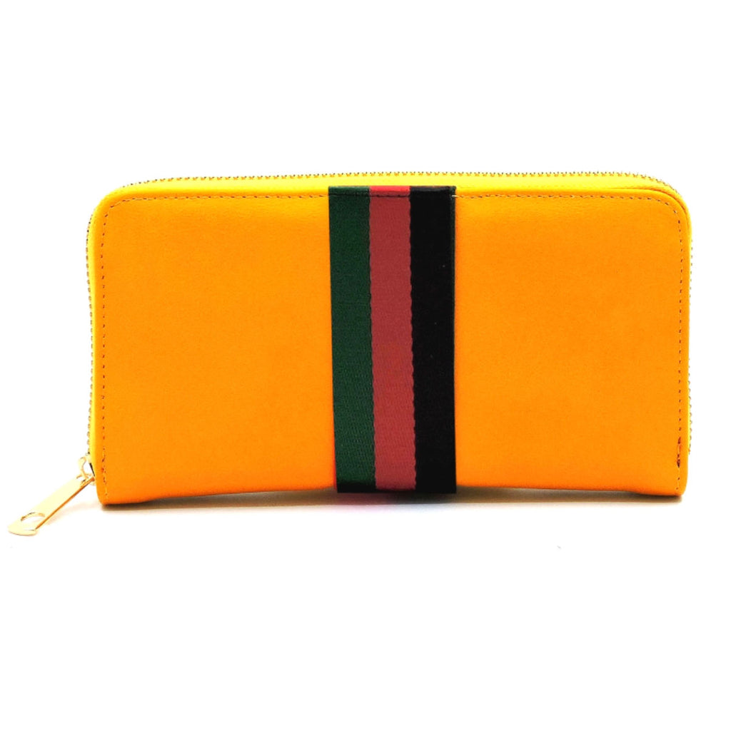 Satchel Mustard Striped Bee Boxy Handbag