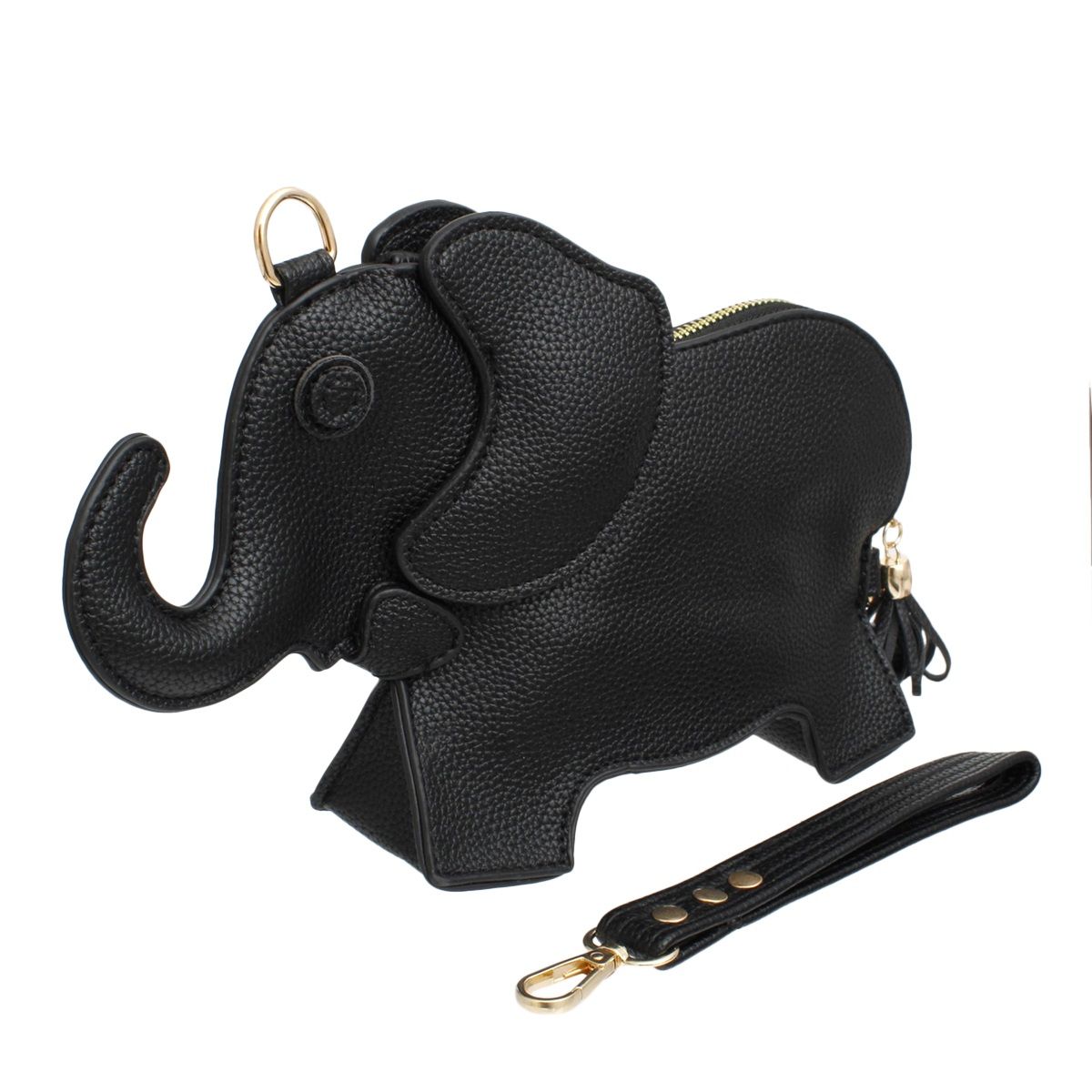 Bag Black Elephant Crossbody Clutch for Women