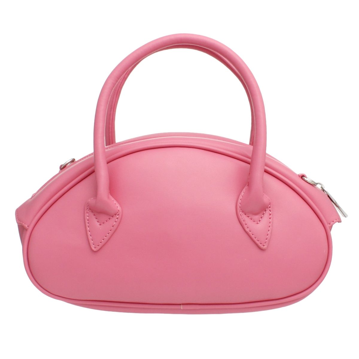 Top Handle Pink Harlequin Detail Oval Handbag Set
