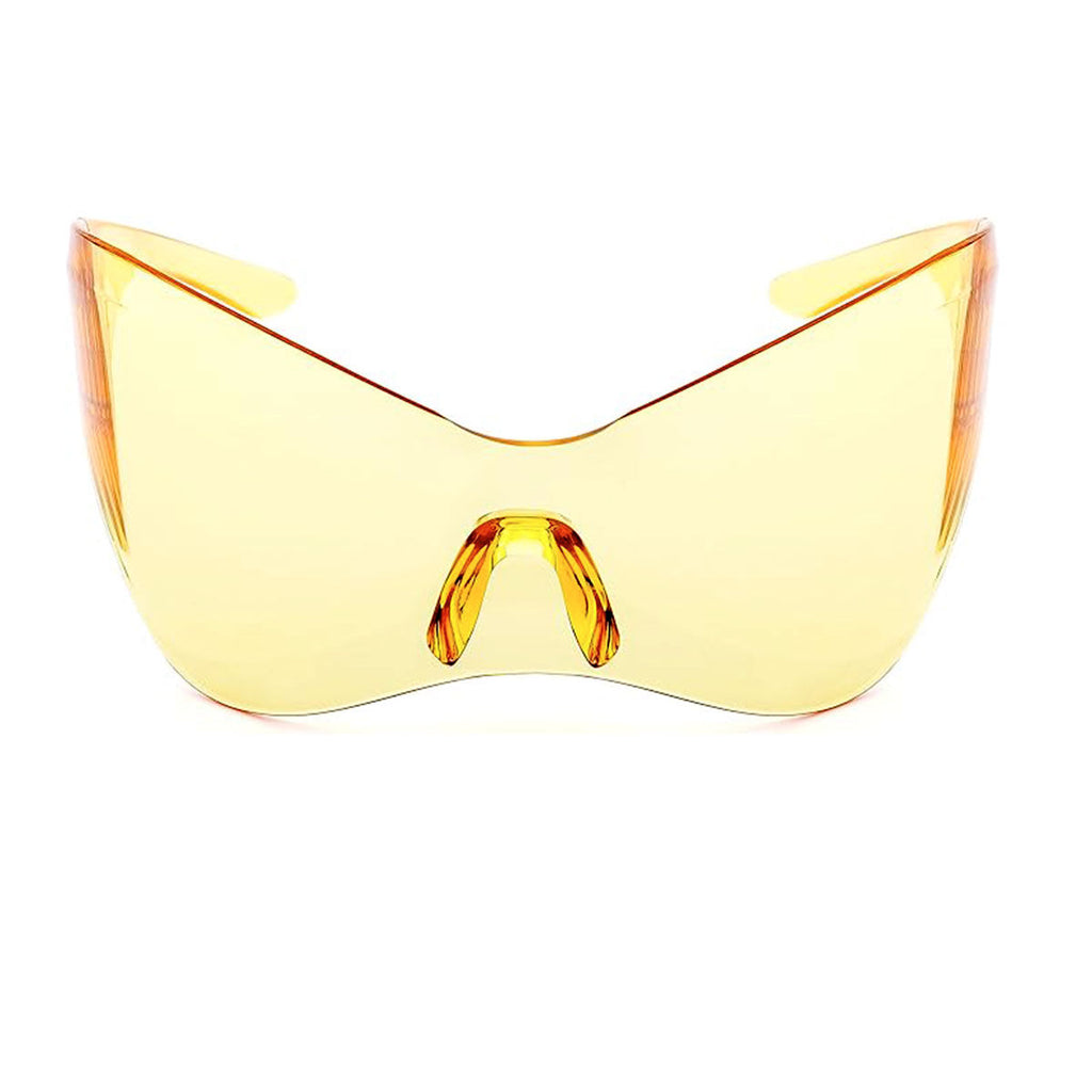 Sunglasses Mask Wrap Yellow Eyewear for Women