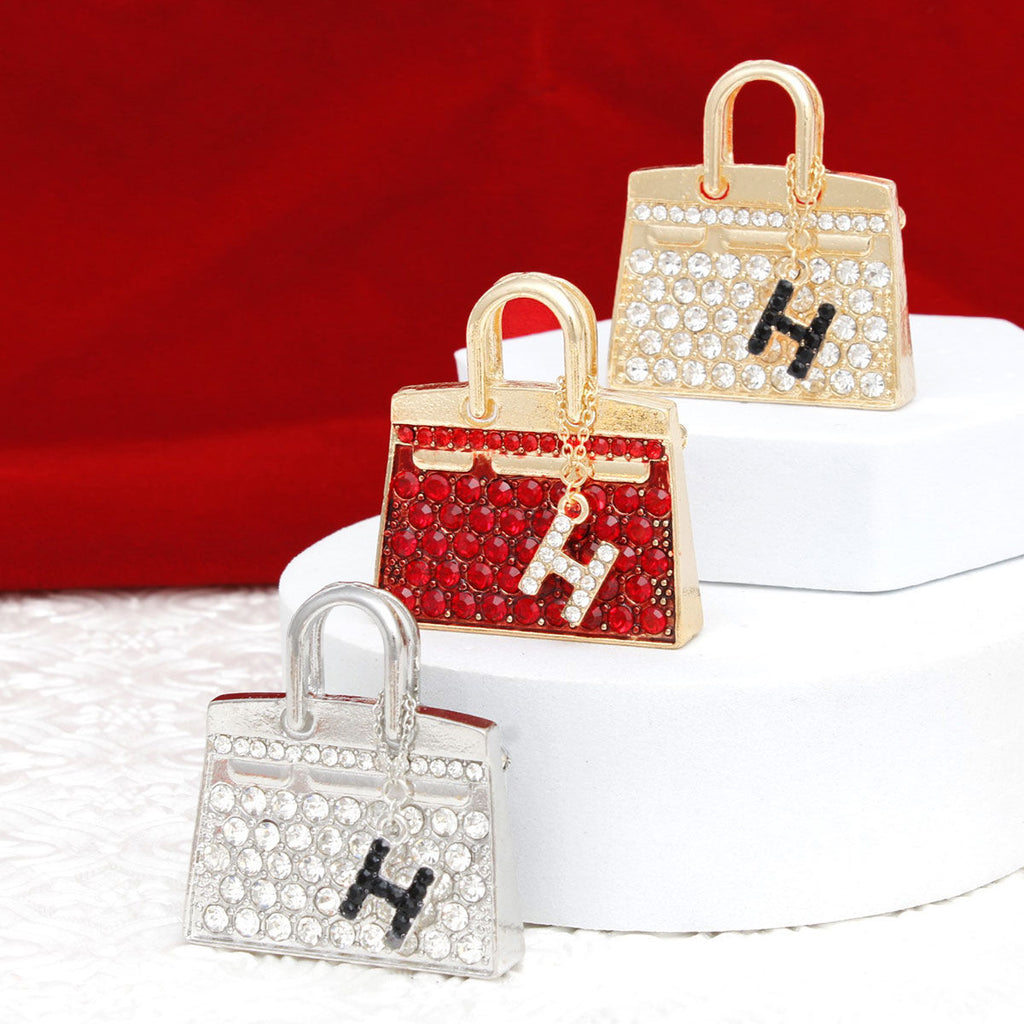 Brooch Topaz Mini Iconic Handbag Parisian Pin