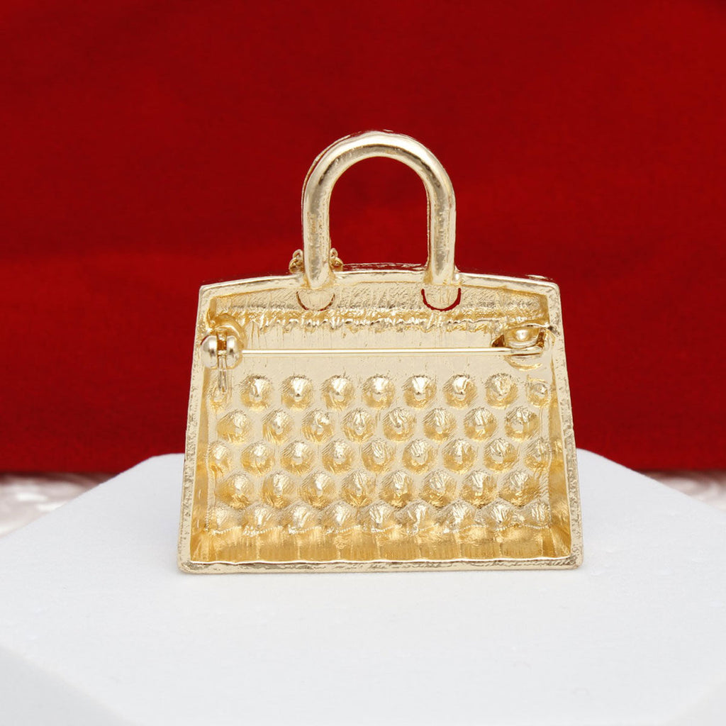 Brooch Gold Mini Iconic Handbag Parisian Pin